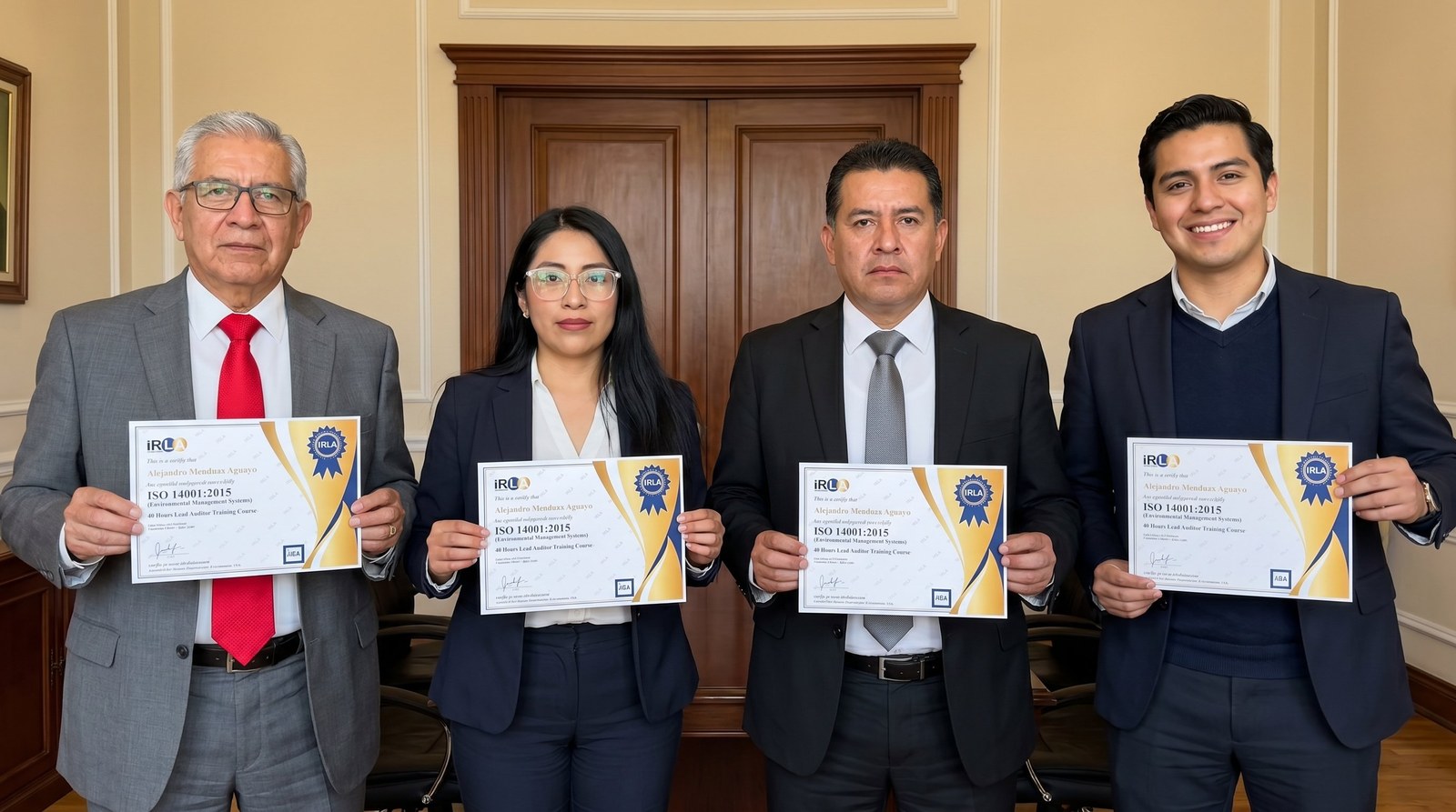 Entrega oficial de certificado ISO por AQC León